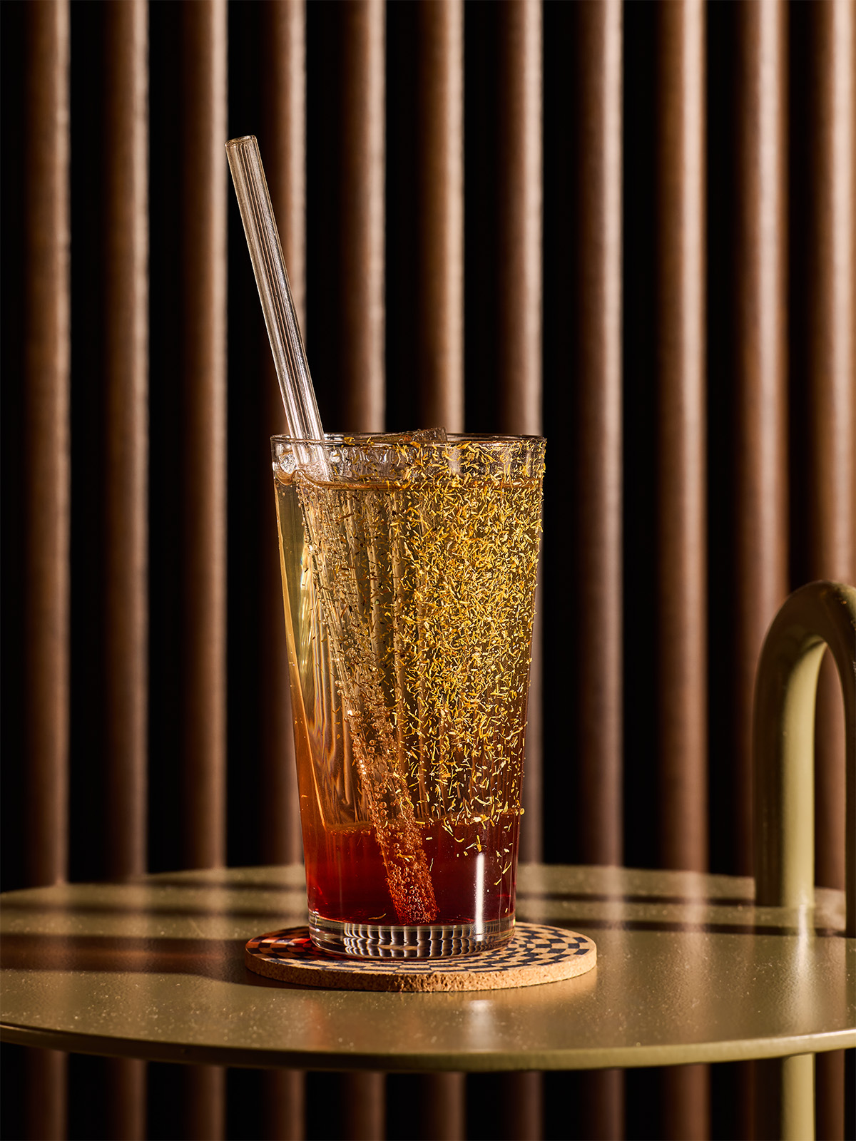 A sparkly cocktail