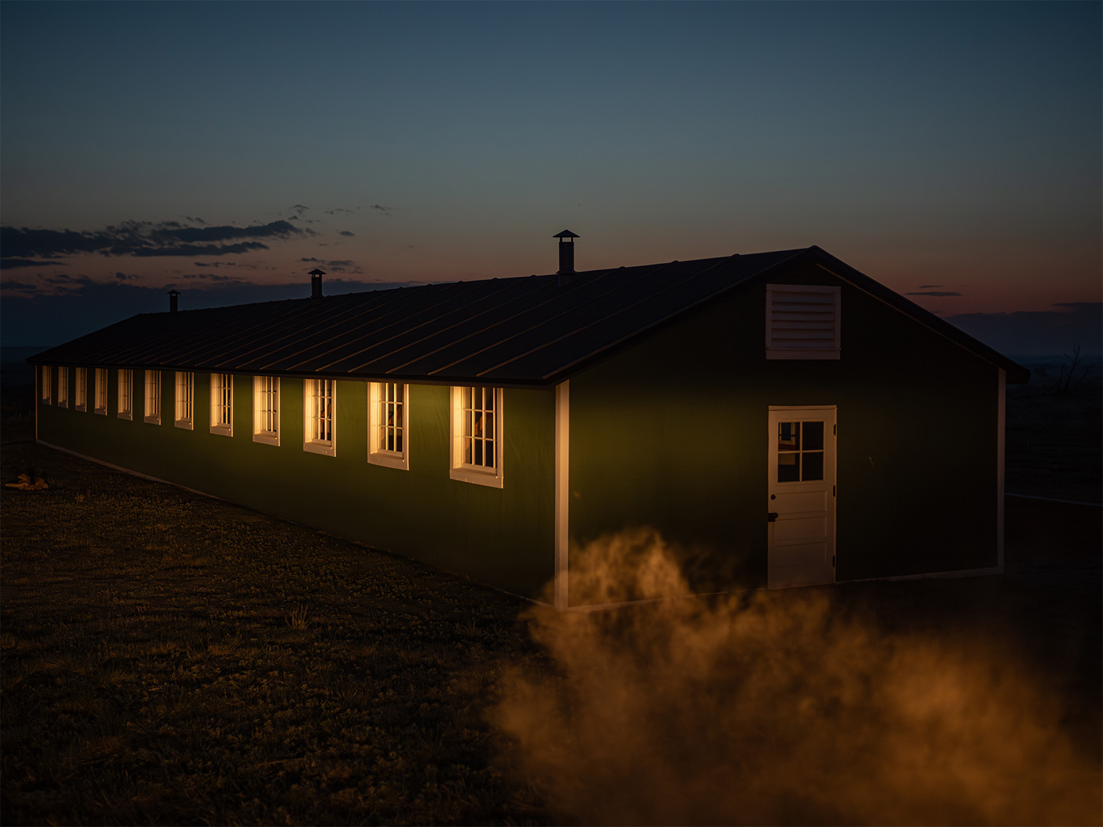 Reconstructed barracks