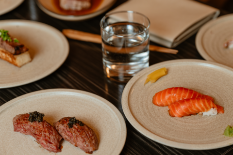 nigiri sushi on a table