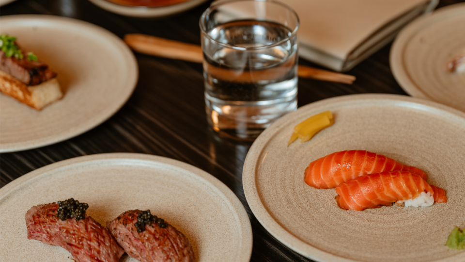 nigiri sushi on a table