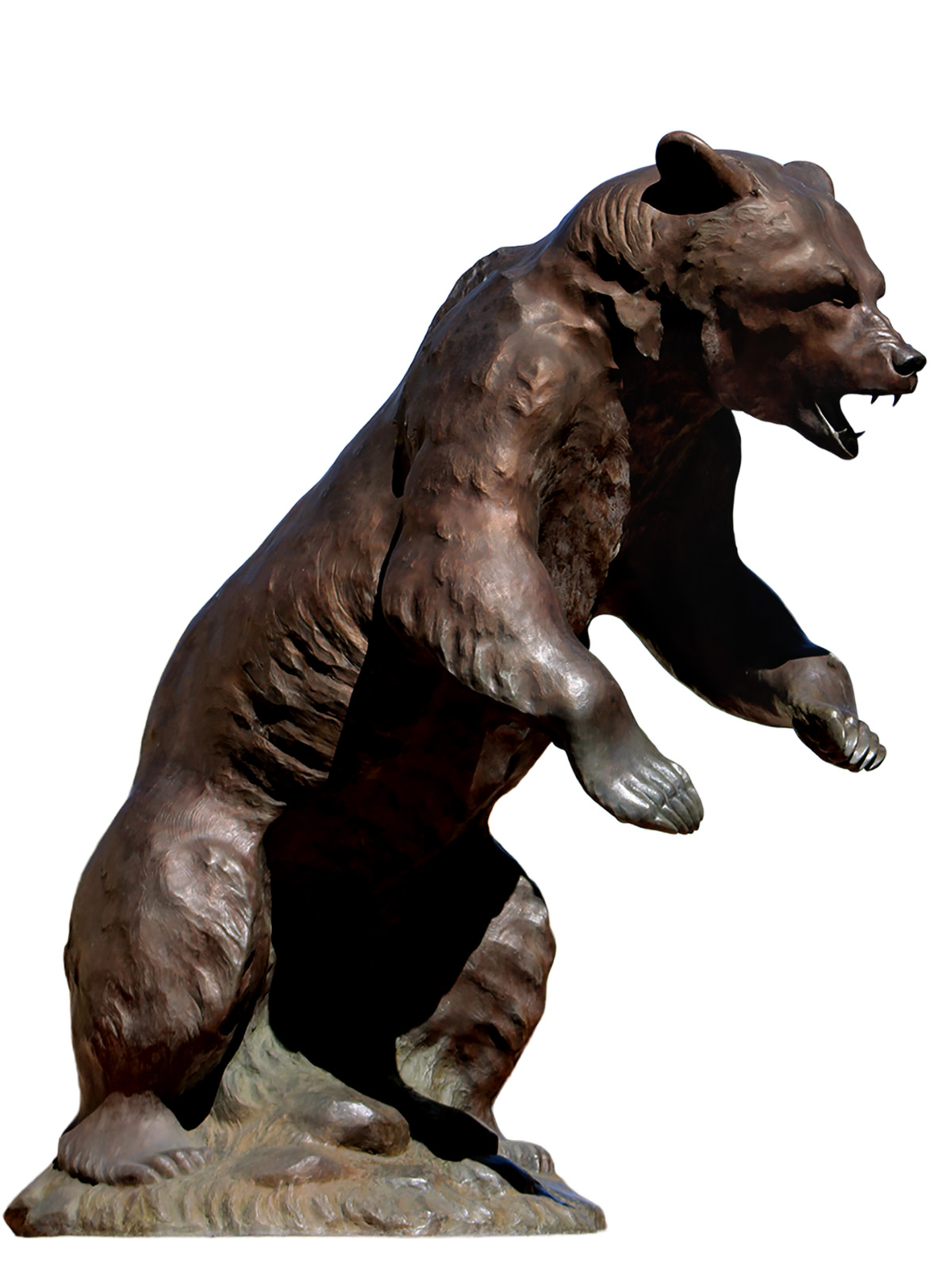 Old Mose, the grizzly statue outside Adams State University