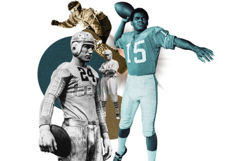 Byron White, Marlin Briscoe, Shannon Dunn-Downing, and Bubbles Anderson