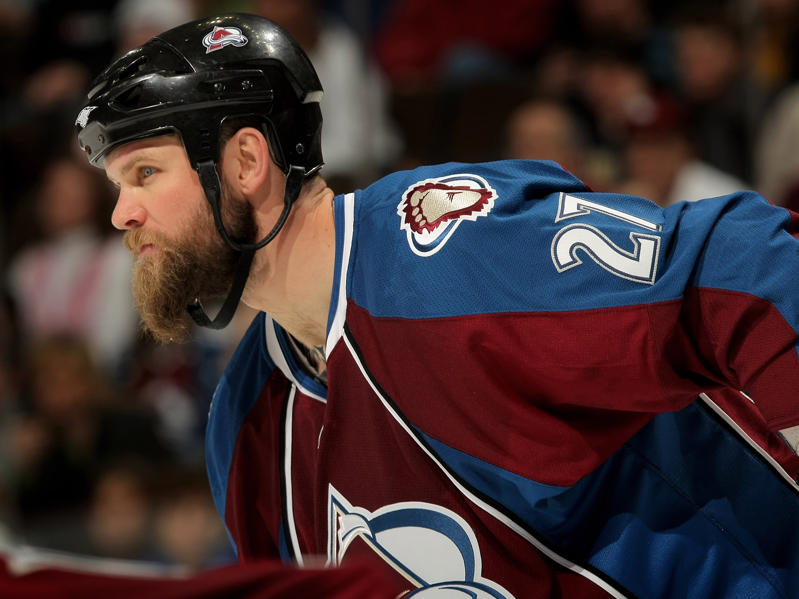 Scott Parker looks scary as hell at an Avalanche home game