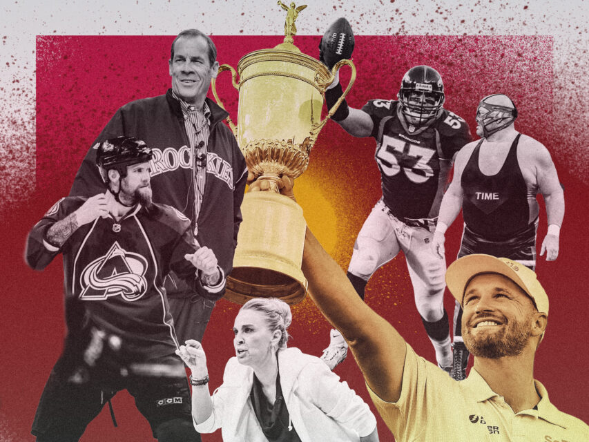Bill Romanowski, Scott Parker, Becky Hammon, Big Van Vader, Dick Monfort, and Wyndham Clark