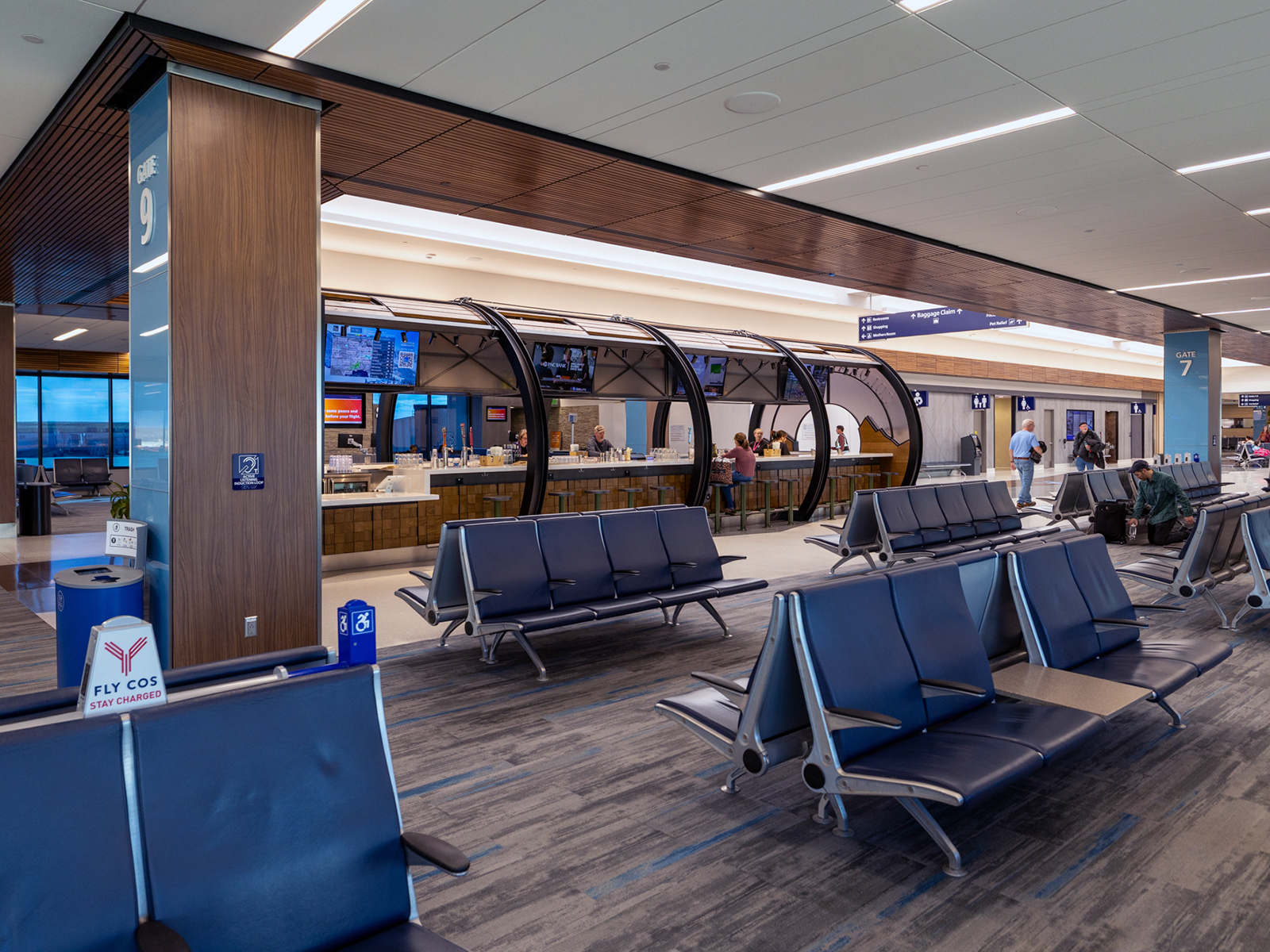 The terminal at Colorado Springs Airport