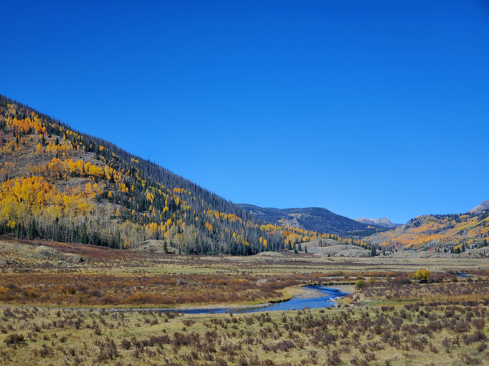 A dogleg in the Conejos River in southern Colorado