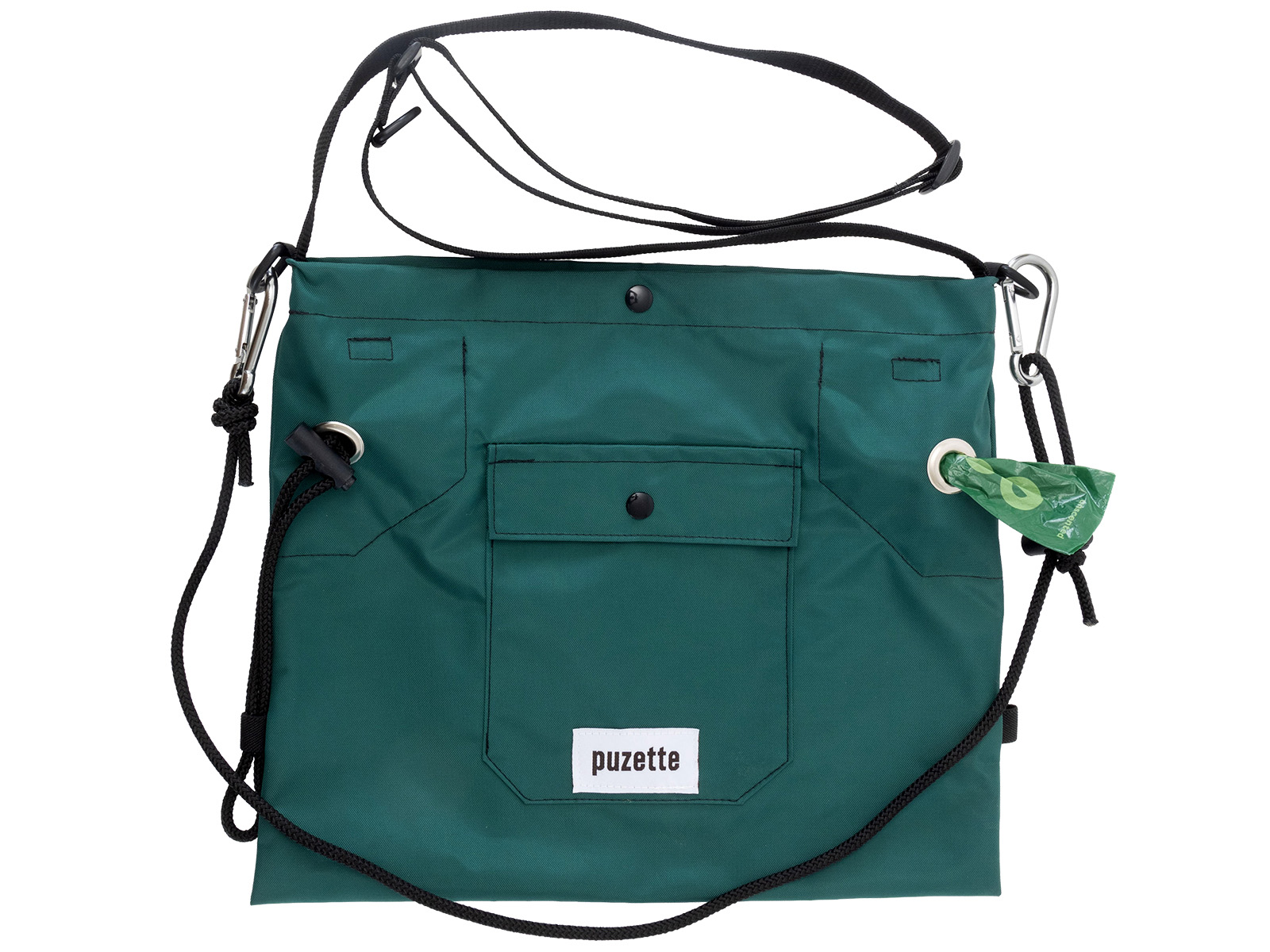 A teal grab-and-go bag for dogs