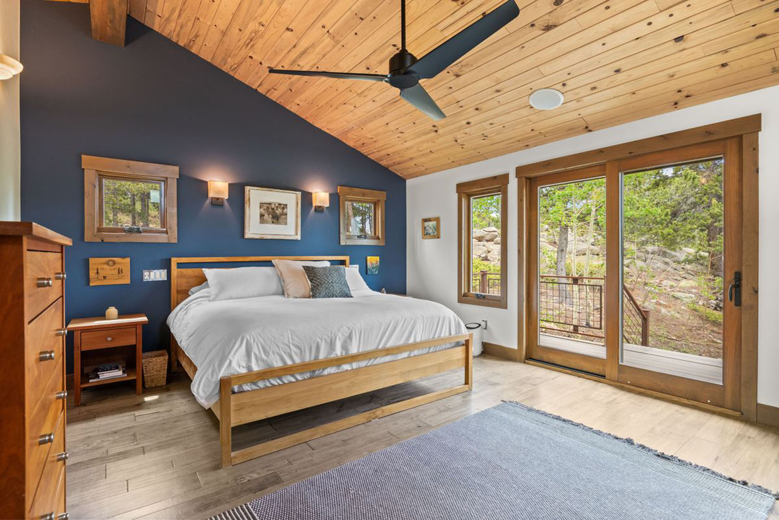 Bedroom with French doors